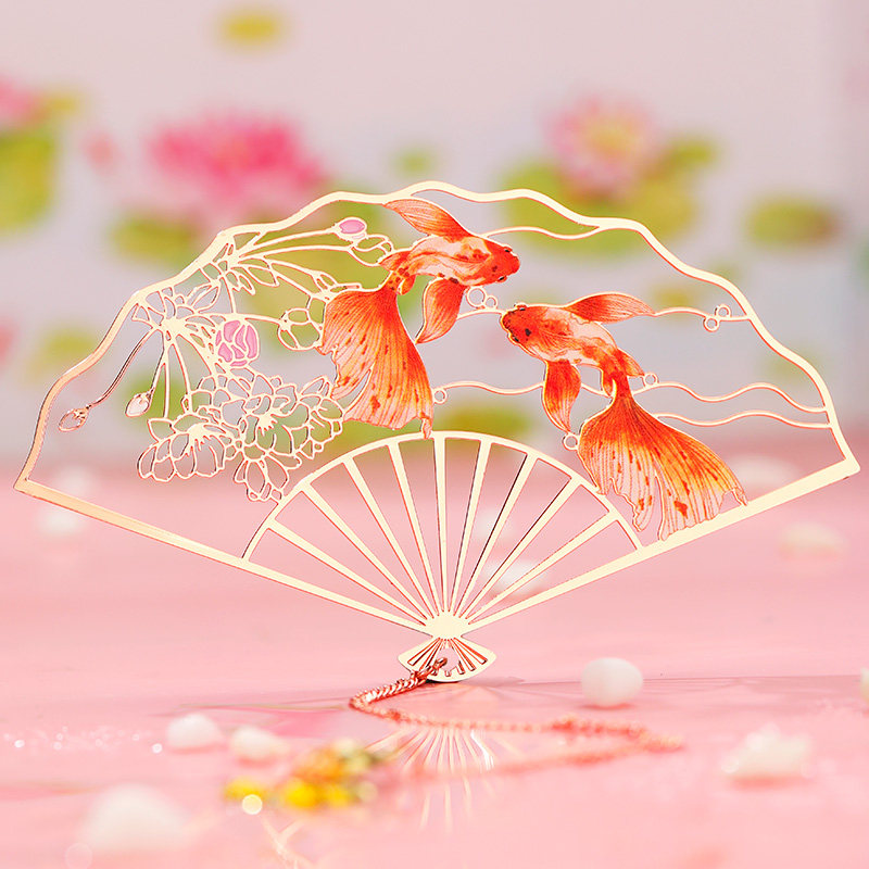 故宫博物馆金属书签精致镂空生日礼物纪念品 古典中国风文创送老师学生卡通可爱流苏创意精美小礼品定制刻字