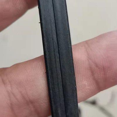 农用温室大棚压膜绳子高强度黑色PE压膜带子高韧性扁平塑料托膜带