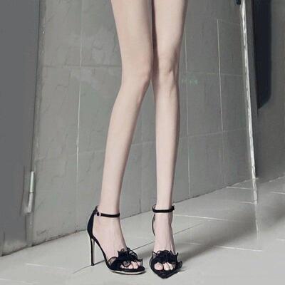 高跟鞋床上女变态调情凉鞋攻速鞋15厘米车展伪娘特细跟巨高跟