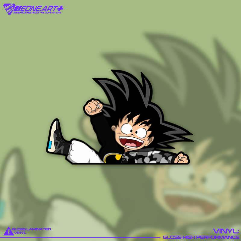 eone反光车贴七龙珠小悟空迷彩batman帽衫跳出室内外防水贴纸贴画