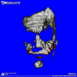EONE反光车贴DC小丑JOKER西斯莱特版脸部特写漆面玻璃贴纸 即时贴
