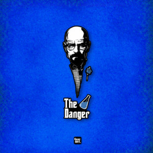 EONE反光车贴 绝命毒师老白合体教父 室内外玻璃平面装饰防水贴纸