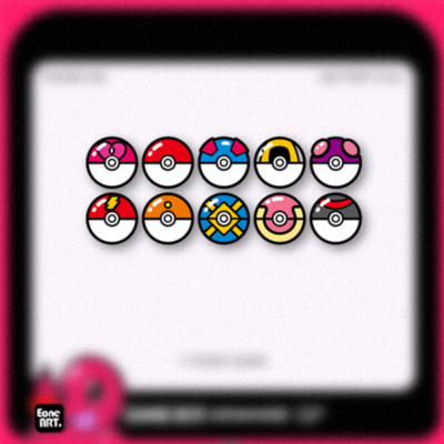 宝可梦精灵球潮流装饰反光贴纸