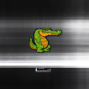 EONE反光车贴原创设计汽车贴纸 来自鳄鱼的藐视 个性创意装饰贴纸