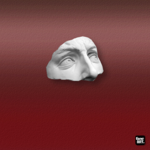 EONE反光车贴古希腊雕像素描脸部特写室内外时尚装饰个性防水贴纸