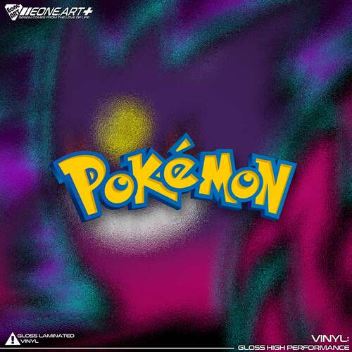Pokémon精灵宝可梦logo反光贴纸