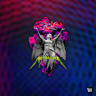 EONE反光车贴 金属乐队METALLICA天使祥云室内外通用个性装饰贴纸