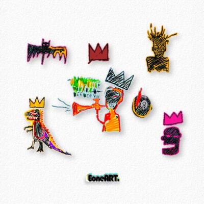 Bas街头涂鸦系列3反光贴防水贴纸