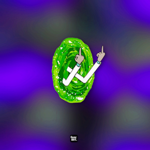 EONE反光车贴瑞克和莫蒂疯狂Rick搞笑中指室内外装饰防水个性贴纸