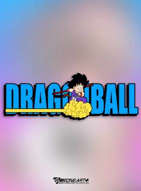 EONE反光车贴七龙珠小悟空DRAGONBALL英文文字室内外防水贴纸贴画