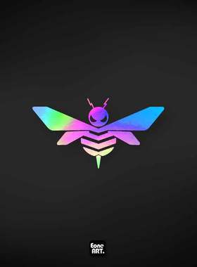 EONE镂空车贴 变形金刚 大黄蜂 Bumblebee蜂形标志室内外防水贴纸