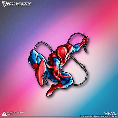 反光漫威SpiderMan蜘蛛侠贴纸