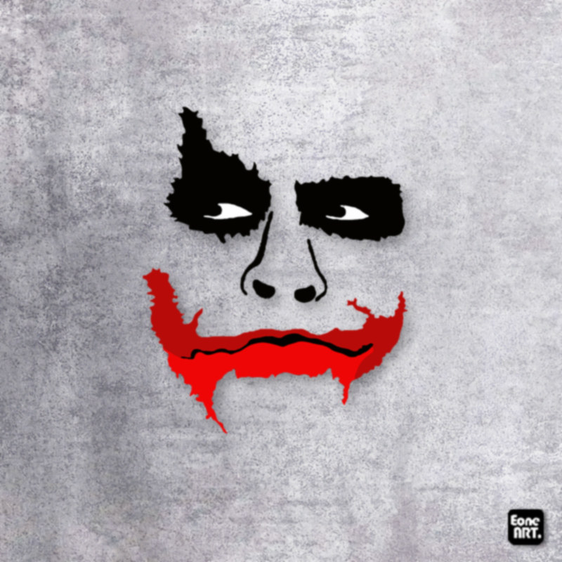 eone反光车贴dc小丑希斯莱杰版斜眼车身玻璃电车电脑通用装饰贴纸