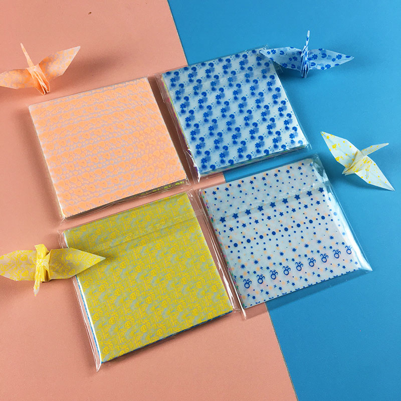 夜光卡纸正方形透明爱心折纸