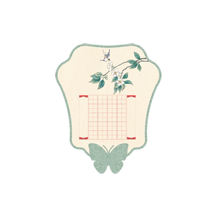 复古扇面扇子书法作品纸团扇古风圆形双面空白田字格钢笔硬笔小学生小楷练习夏天主题古诗抄写创作加厚专用纸