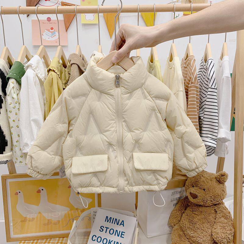 男女童轻薄款冬季羽绒棉服儿童厚外套婴儿洋气秋冬装小童宝宝棉衣