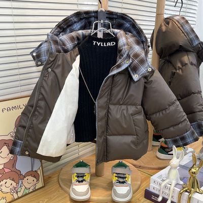 男童冬季棉衣2025新款儿童加厚