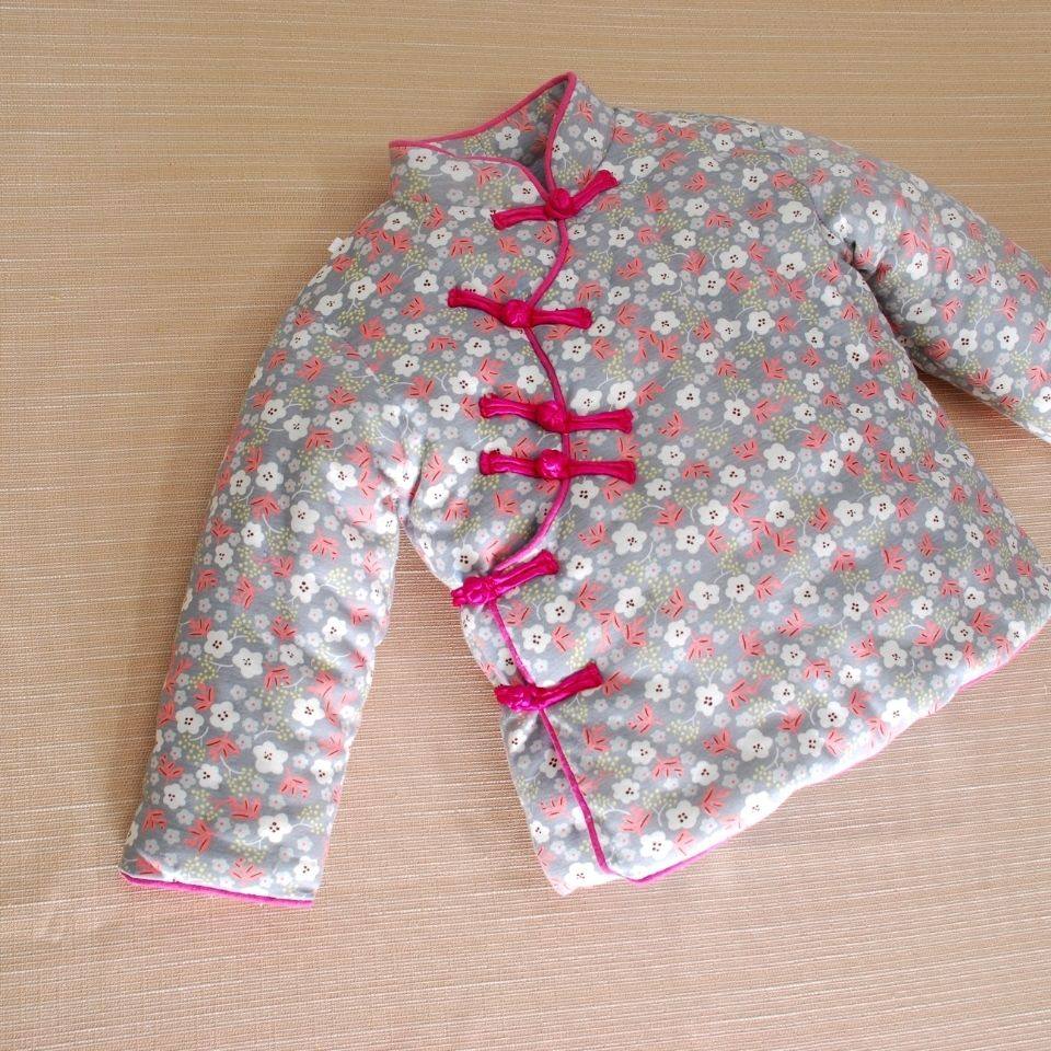 热销手工纯棉棉衣儿童加厚单件上衣卡通碎花民族风男女儿童可定做