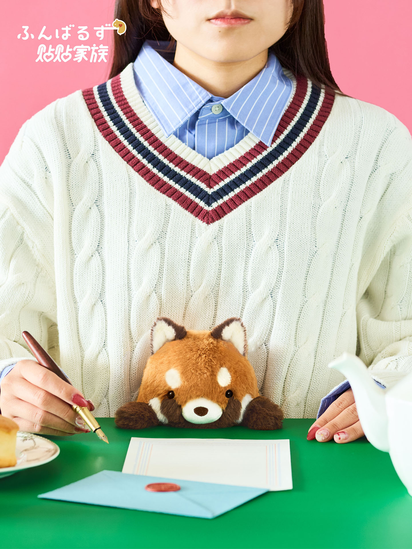 Cute Family Posture Correction Plush Panda Doll for Sitting Posture Correction, Suitable for Office and Home Use, Pillow for Women