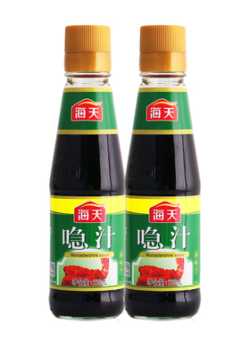 海天喼汁230ml小瓶装辣酱油味烹饪炒菜点蘸调味急汁生抽凉拌卤味
