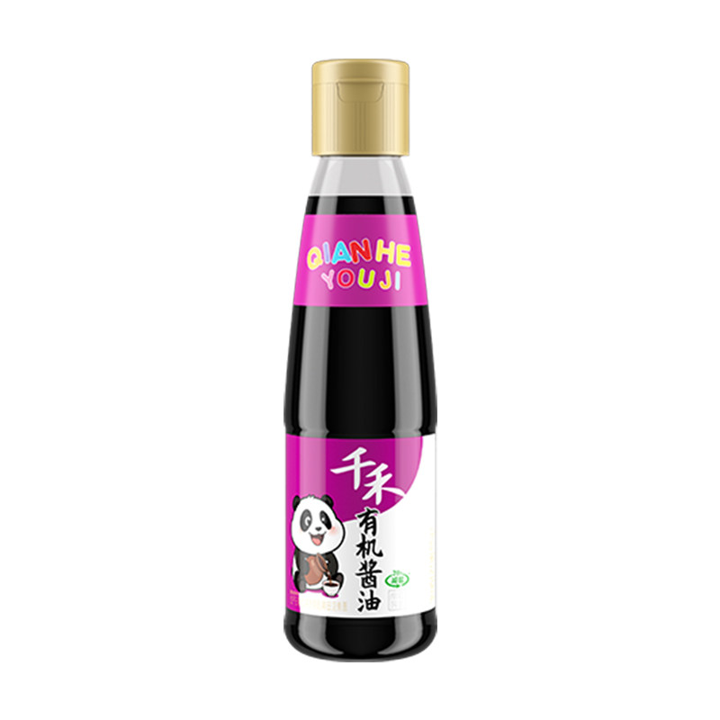 千禾有机酱油210ml小瓶装家用纯粮食酿造炒菜凉拌点蘸辅食调味品