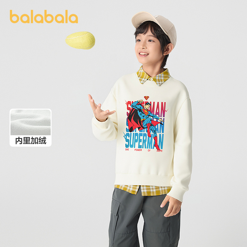 巴拉巴拉balaOne卫衣加绒上衣潮