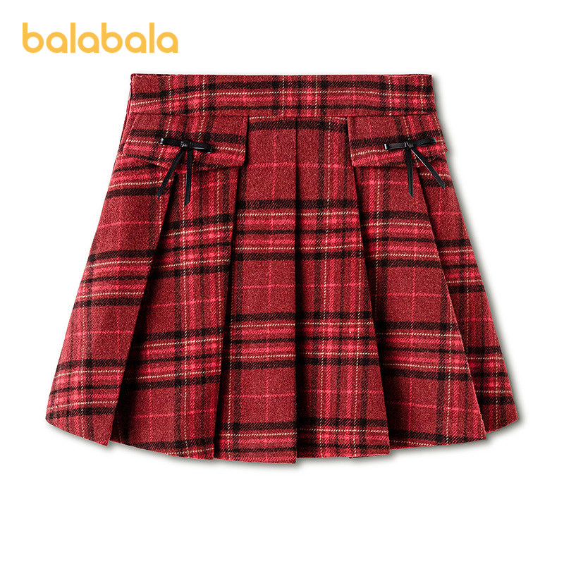 【商场同款】巴拉巴拉童装女童新年短裙2026春装新款百褶裙百搭潮,童装/婴儿装/亲子装,半身裙,淘宝优惠券,粉丝福利购,淘宝优惠卷