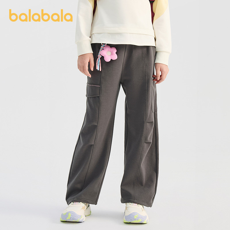 【商场同款】巴拉巴拉童装儿童裤子女童长裤2026春新款直筒裤宽松,童装/婴儿装/亲子装,运动裤卫裤,淘宝优惠券,粉丝福利购,淘宝优惠卷