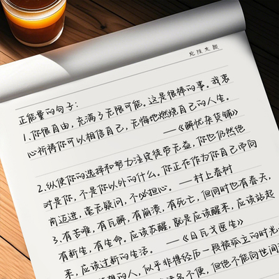 素材文案行楷速成练字帖