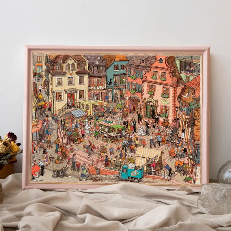 拼图框1000片相框挂墙500装裱