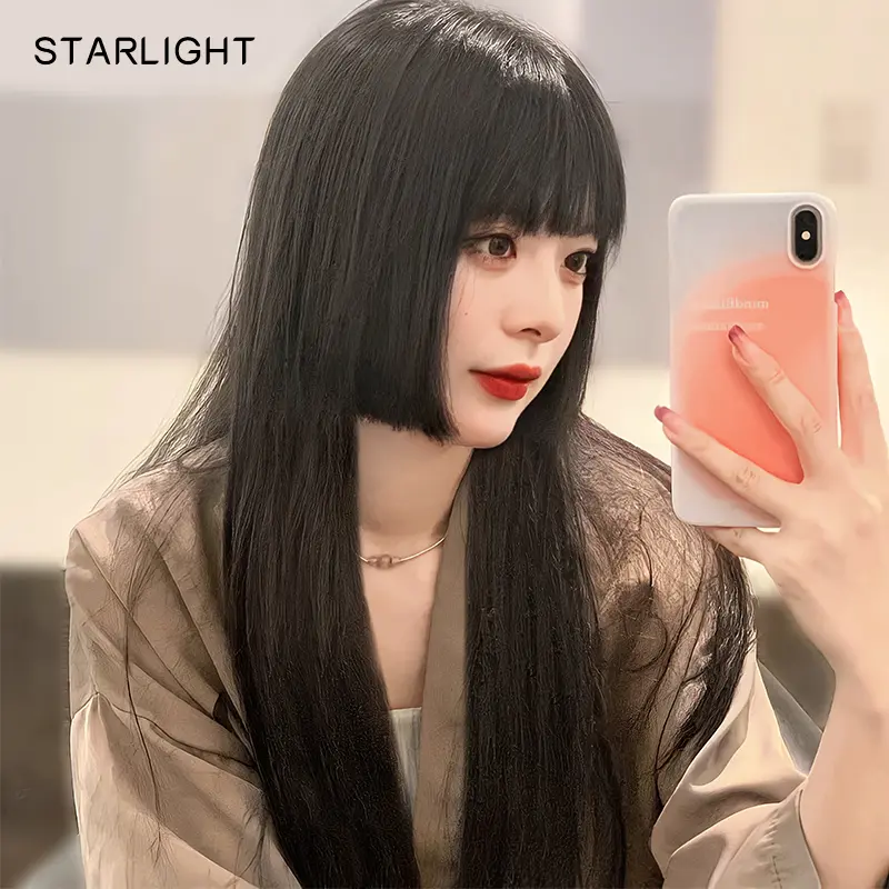 假发女长发姬发公主切自然仿真发