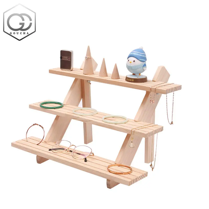 实木耳环卡纸架摆摊首饰架耳饰