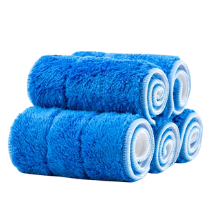 粘贴式平板拖把替换布加厚吸水尘推头拖地抹布拖布头配件拖地毛巾