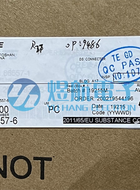 一个起售 AMP/TE连接器 86557-6 端子 线规22-26AWG 原装现货