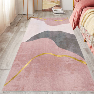 地毯卧室少女整铺家用脚垫房间垫子可睡可坐床边毯床前床下地垫