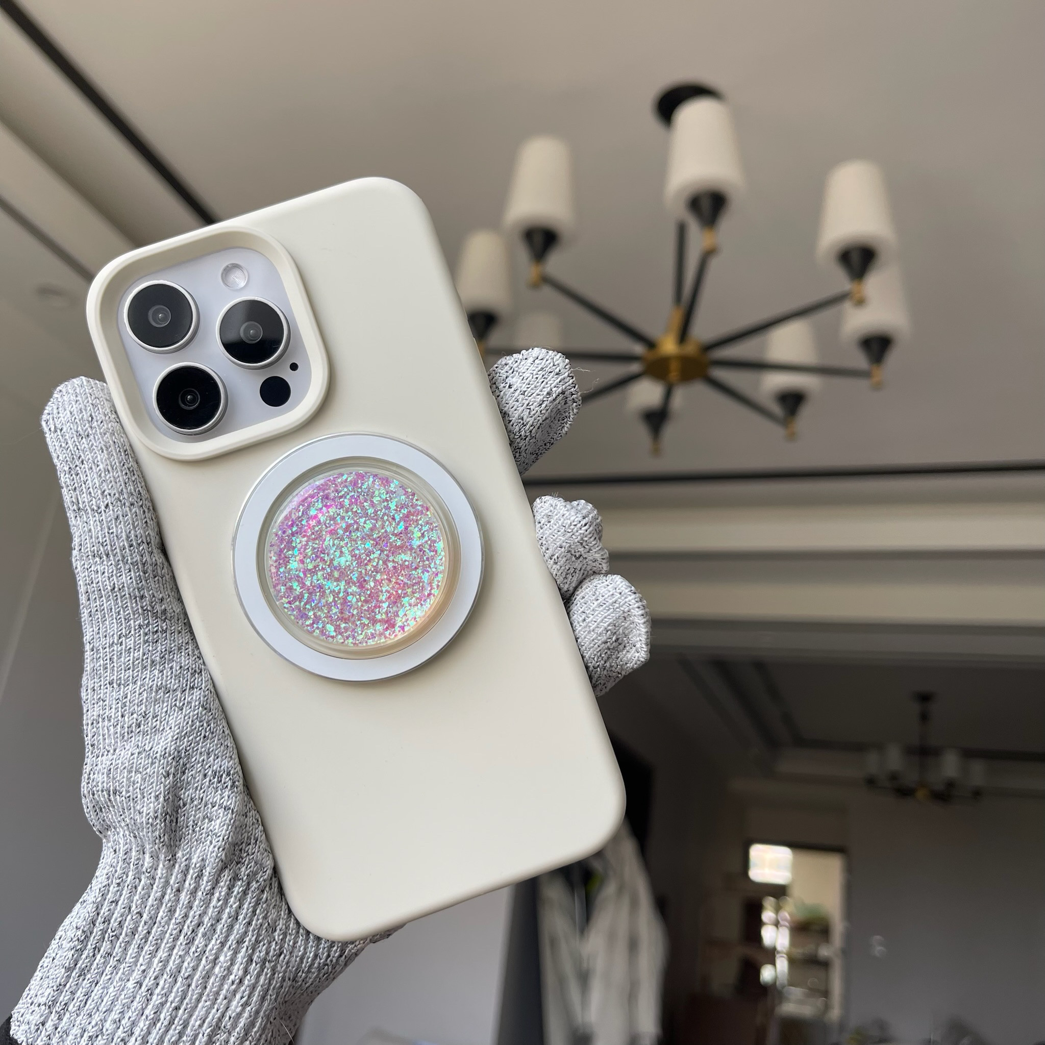 简约百搭 磁吸液态硅胶镜头大孔古董白奶茶紫适用于16苹果pro 