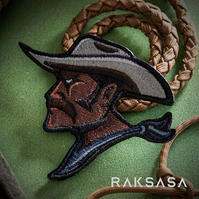 PDW刺绣魔术贴BassReevesBlue