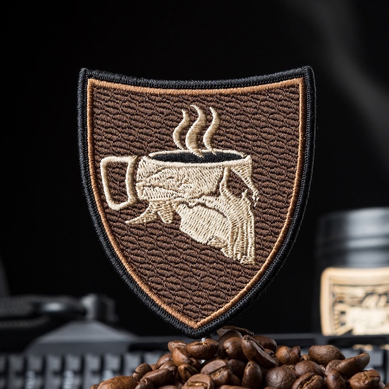 美国MA浓缩咖啡刺绣魔术贴