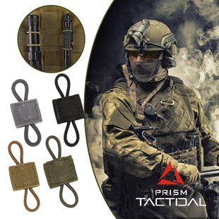 户外战术Molle系统背包背心附件 配件战术带扣固定PTT天线绑定扣