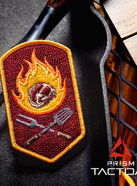 美国PDW Grill Master Morale Patch 烧烤大师刺绣魔术贴士气章