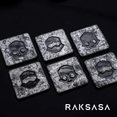 RAKSASA地狱潜兵碳纤维银魔术贴