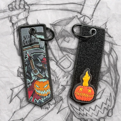 美国GP Headless Horseman Grumpy Keychain 魔术贴钥匙扣 挂扣