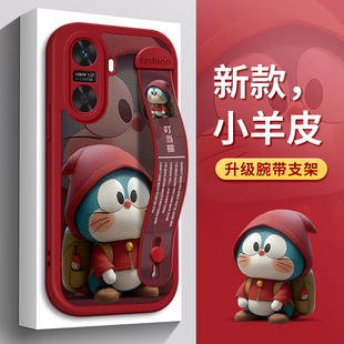 适用华为畅享60手机壳50荣耀畅玩30帽子叮当猫V40轻奢版 10软9保护plus套C 20腕带play7T支架Z防摔Pro男6T女X款