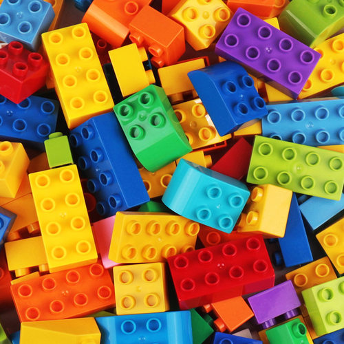 大颗粒动脑智力城堡拼装模型积木