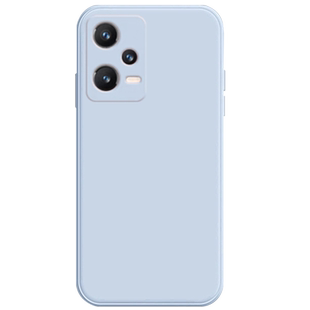 适用于红米note12pro手机壳新款液态硅胶note12软壳纯色note12pro+远峰蓝挂绳镜头全包方直边防摔保护套磨砂