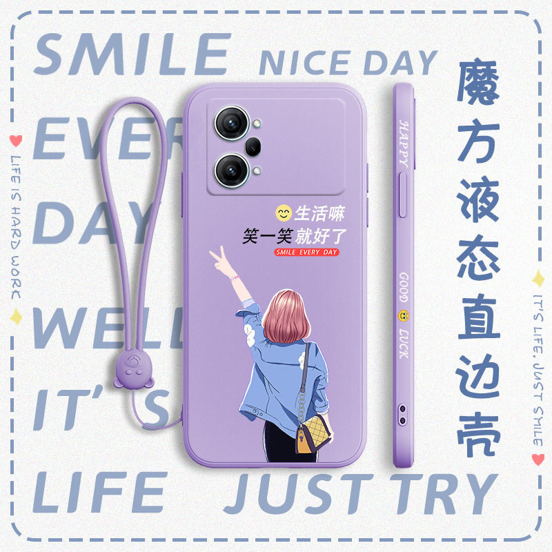 适用oppok10pro手机壳镜头全包超薄防摔软硅胶女生新款潮牌笑一笑