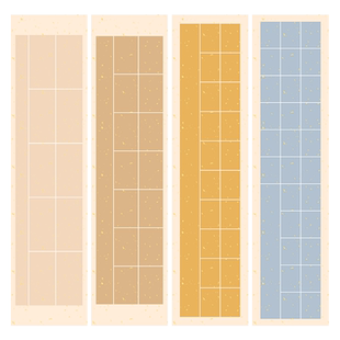 四尺对开毛笔字纸软笔书法作品纸半生半熟蜡染宣纸洒金方格纸篆隶书双排五七言抄诗词书法专用纸28格子纸