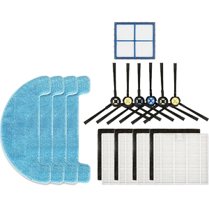 适配科沃斯扫地机器人配件DF45/DF43/DF46初效过滤网拖布边刷抹布