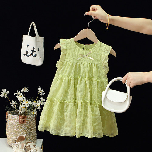 连衣裙背心裙公主裙女童夏装洋气