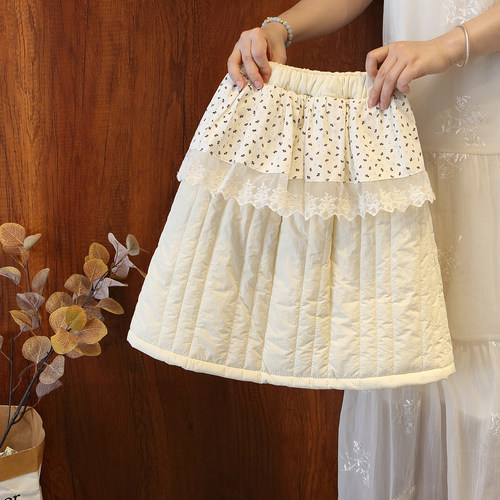 女童加厚半身裙秋冬装2025新款儿童洋气加厚保暖短裙宝宝公主裙子